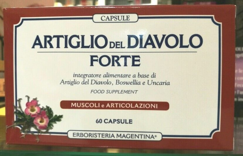 Erboristeria Magentina ARTIGLIO DEL DIAVOLO FORTE 60 capsule Boswellia e  uncaria – La bottega della natura – Prodotti per il benessere